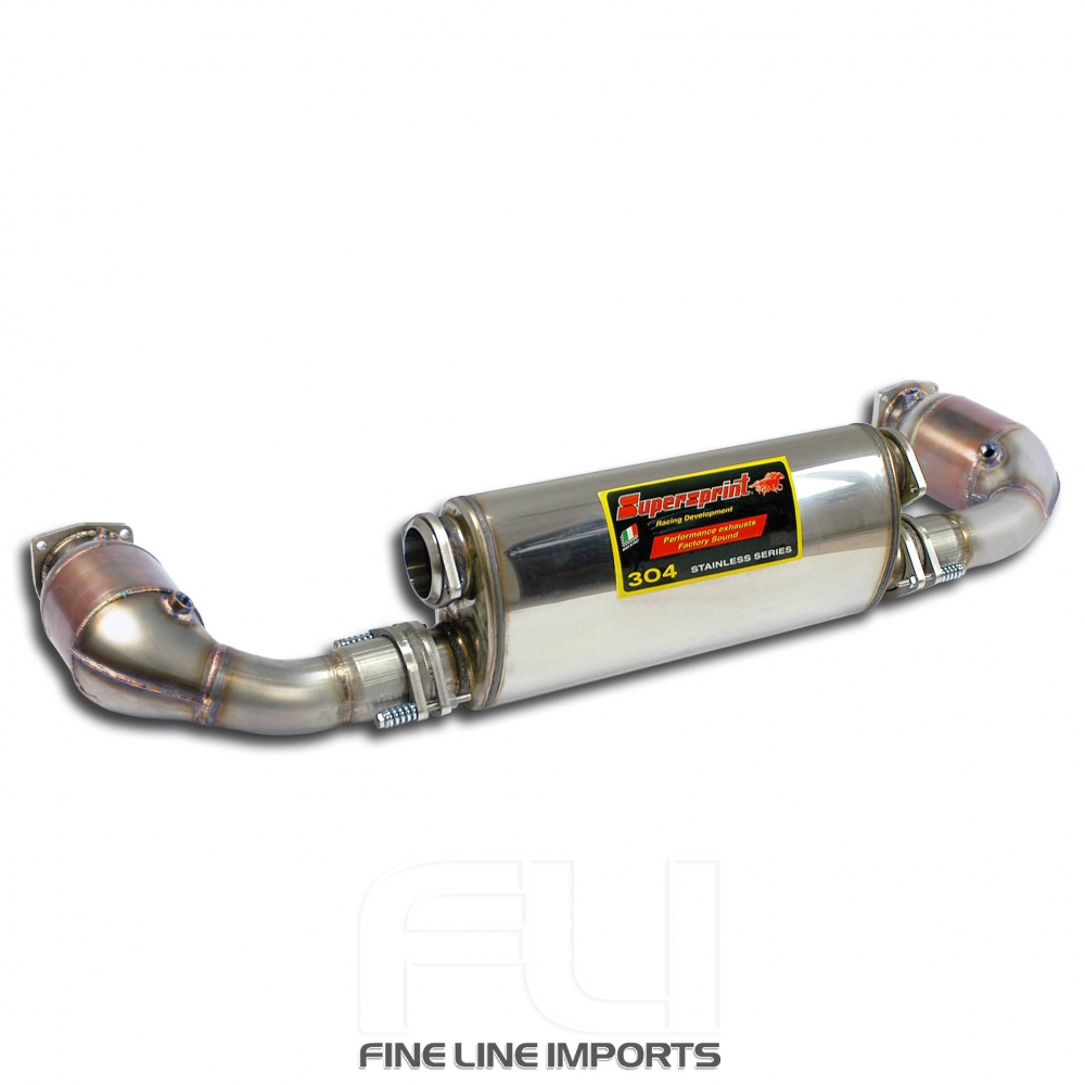 SS246704 - Supersprint Rear exhaust Right - Left Sport +  Metallic catalytic converter 100 CPSI