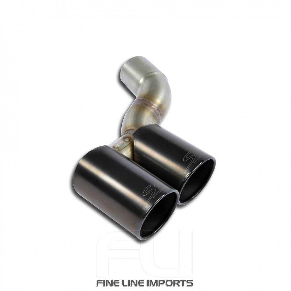 SS247356 - Supersprint Connecting pipe kit Right + Gun Metal Grey endpipe OO90