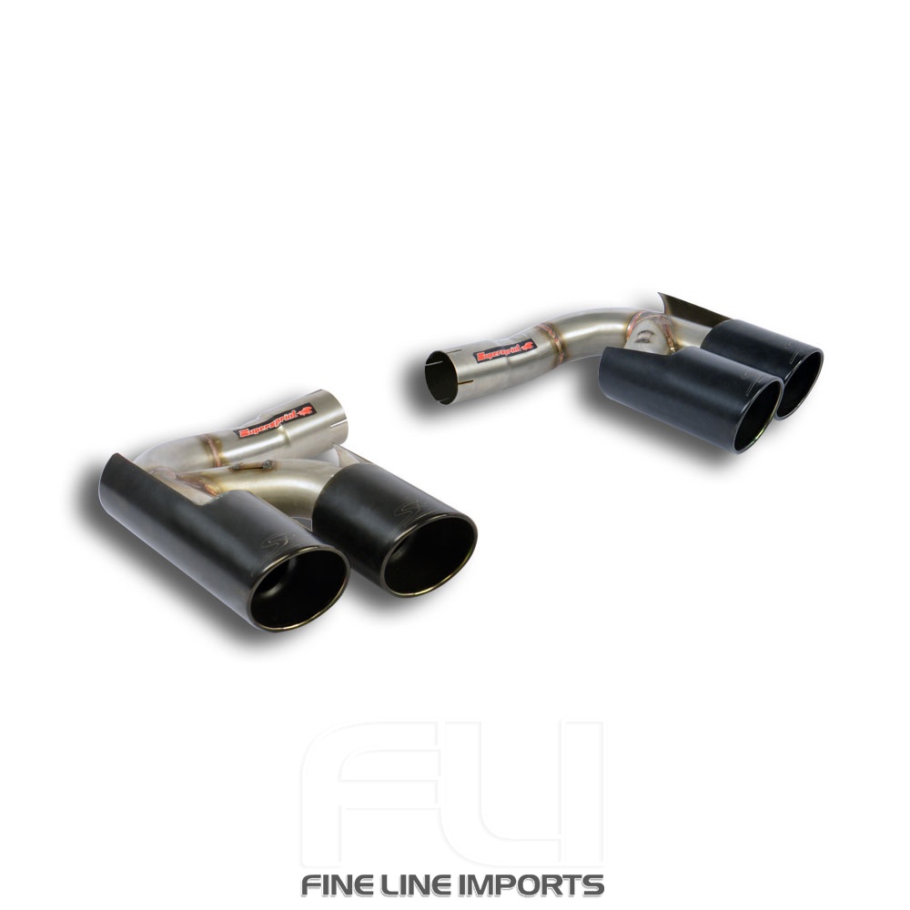 SS248136 - Supersprint Endpipe kit Right OO100 - Left OO100 Gun Metal Grey