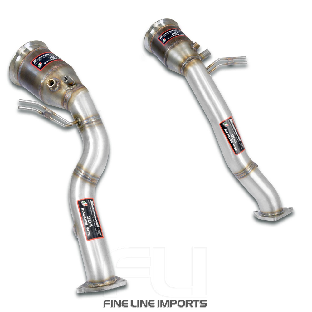 SS249921 - Supersprint Downpipe right - left + metallic catalytic(Deletes GPF)(Left / Right Hand Drive)