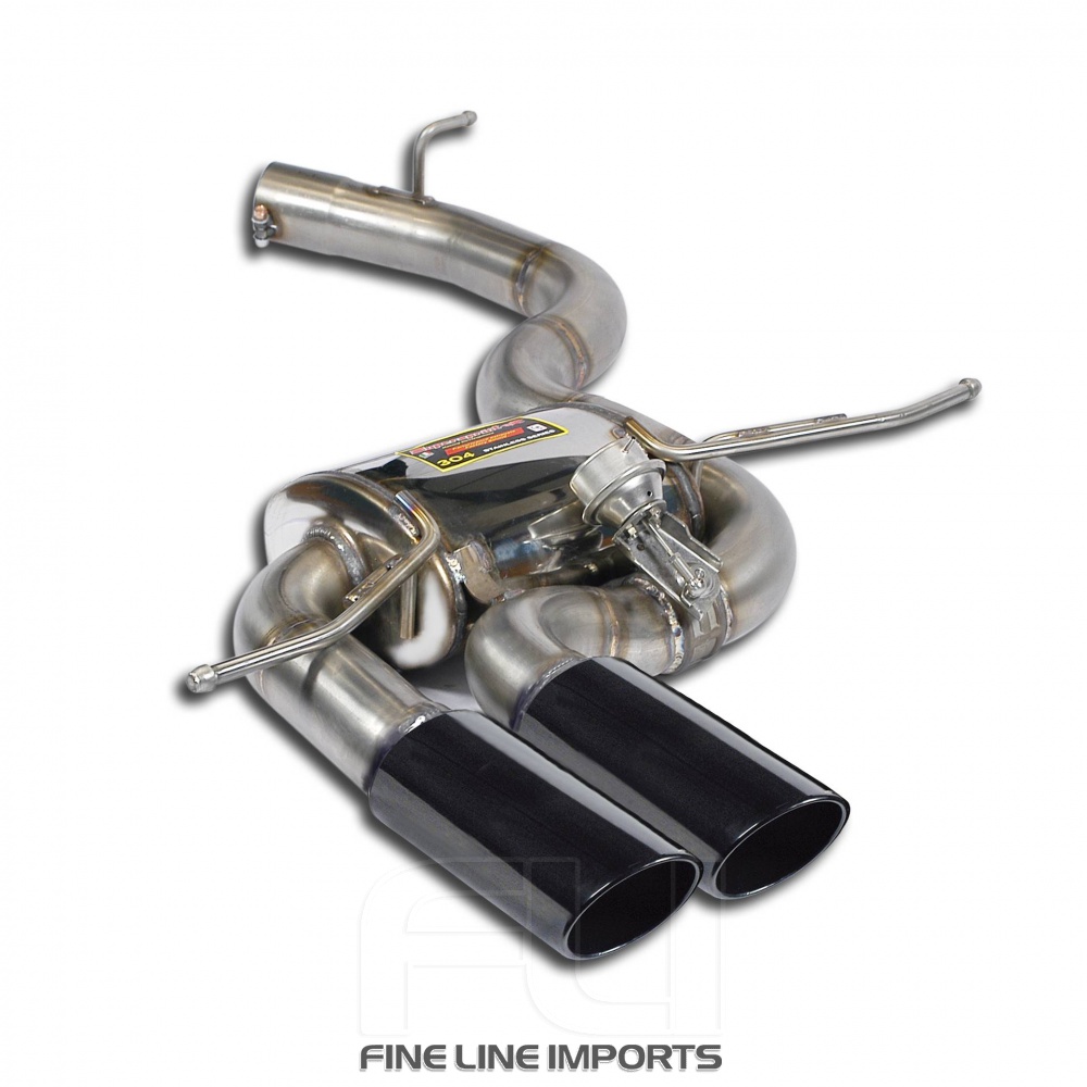 SS329227 - Supersprint Rear exhaust 90x70 Gun Metal Grey with valve