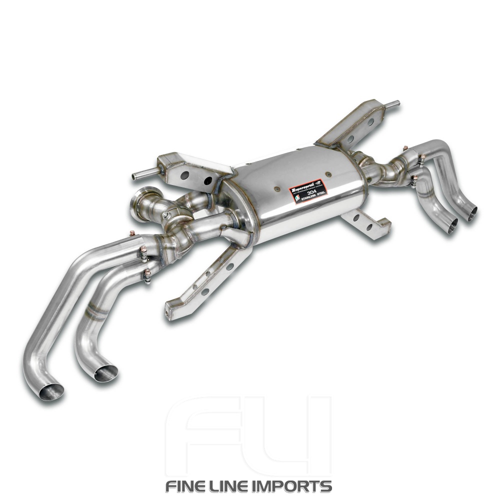 SS350854 - Supersprint Rear exhaust with valves Right - Left 4 exits(Deletes the stock, main catalytics - fits to the stock endpipes)-13,0 Kg