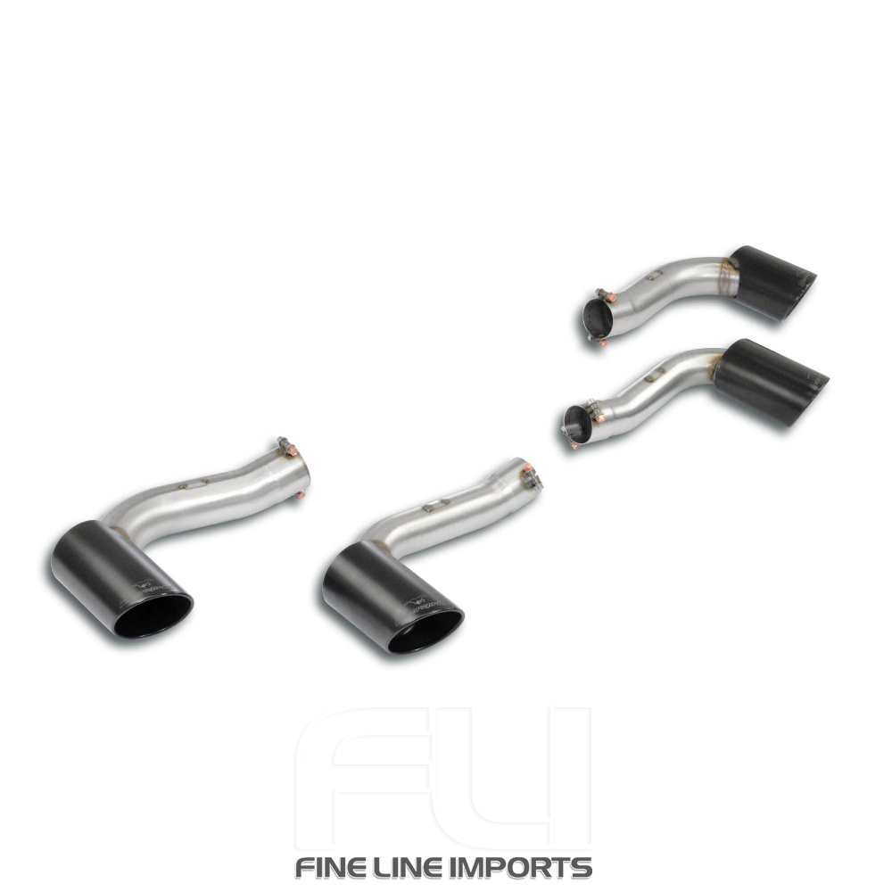 SS350936 - Supersprint Endpipe kit Right OO100 - Left OO100 Gun Metal Grey