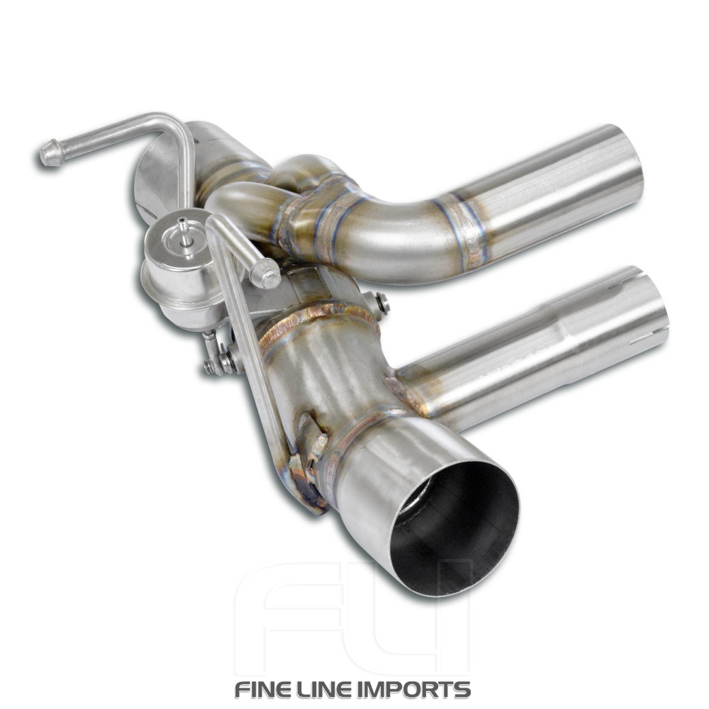 SS393324 - Supersprint Rear pipe left with valve(Deletes GPF)