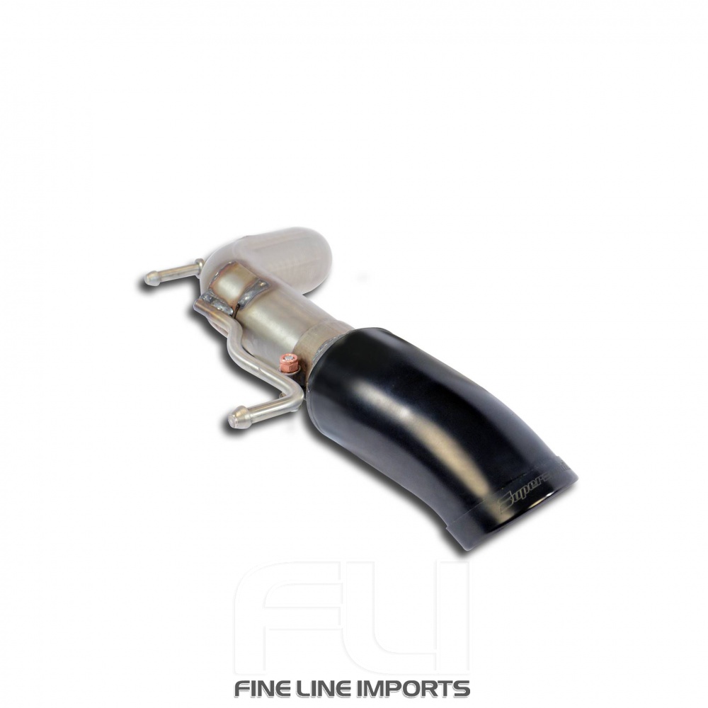 SS402584 - Supersprint Rear pipe Left Gun Metal Grey O80(Muffler delete)