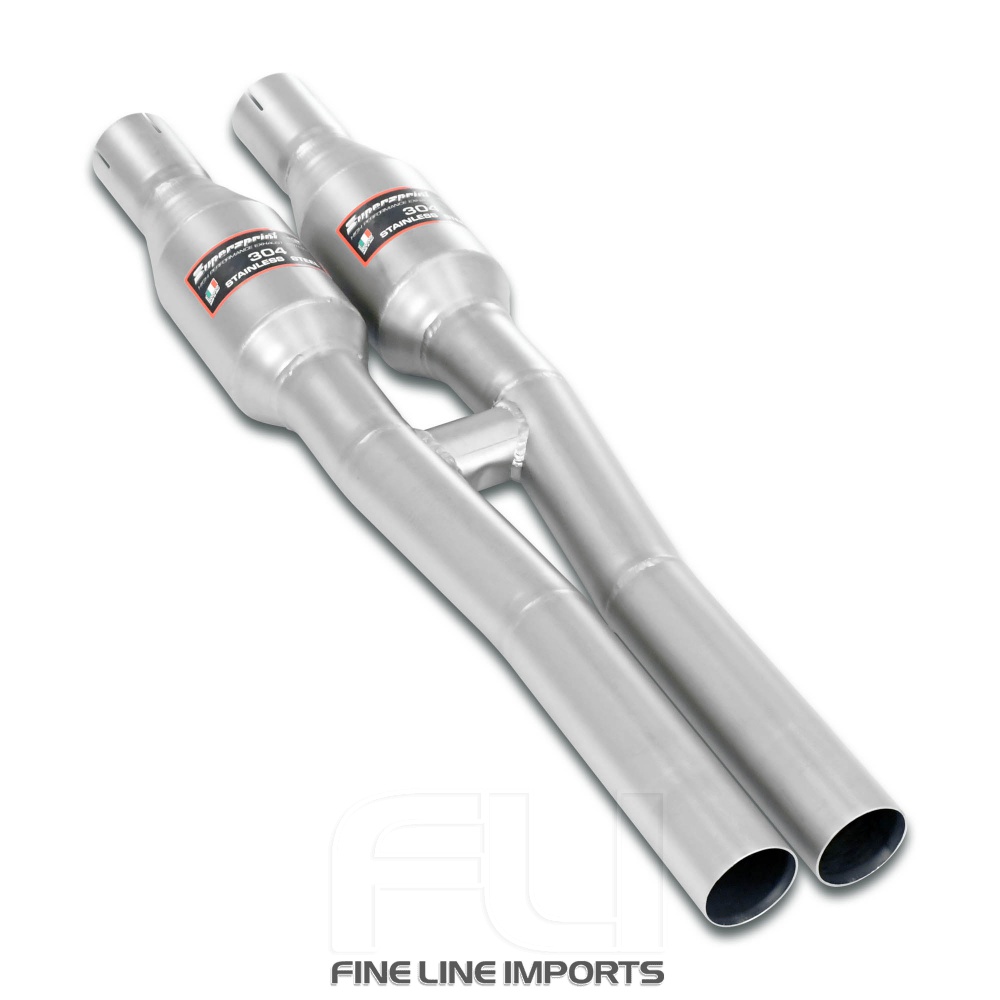 SS451432 - Supersprint Front exhaust X-Pipe with  Metallic catalytic converter Right + Left