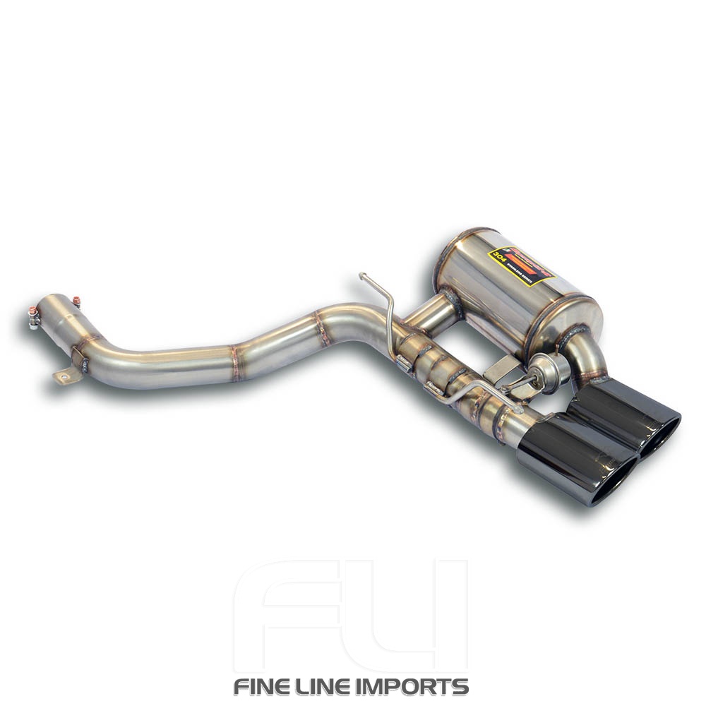 SS451527 - Supersprint Rear exhaust Right Gun Metal Grey, with valve