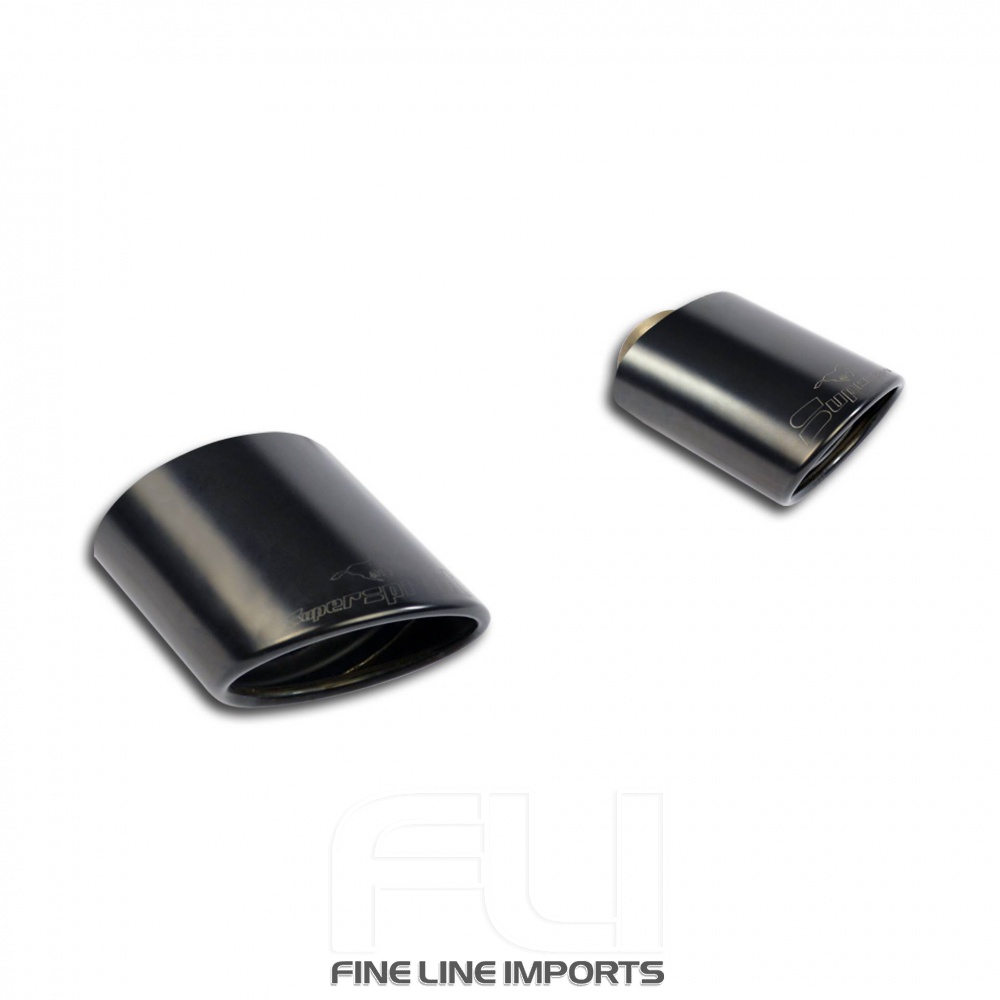 SS511335 - Supersprint Endpipe kit Right - Left 150x105 Gun Metal Grey