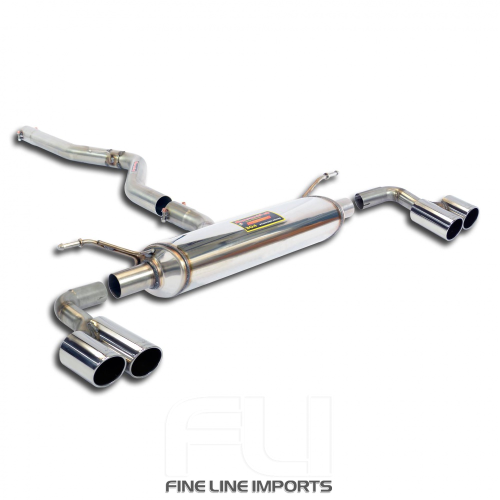 SS521906 - Supersprint Connecting pipe + rear exhaust Right OO80 - Left OO80