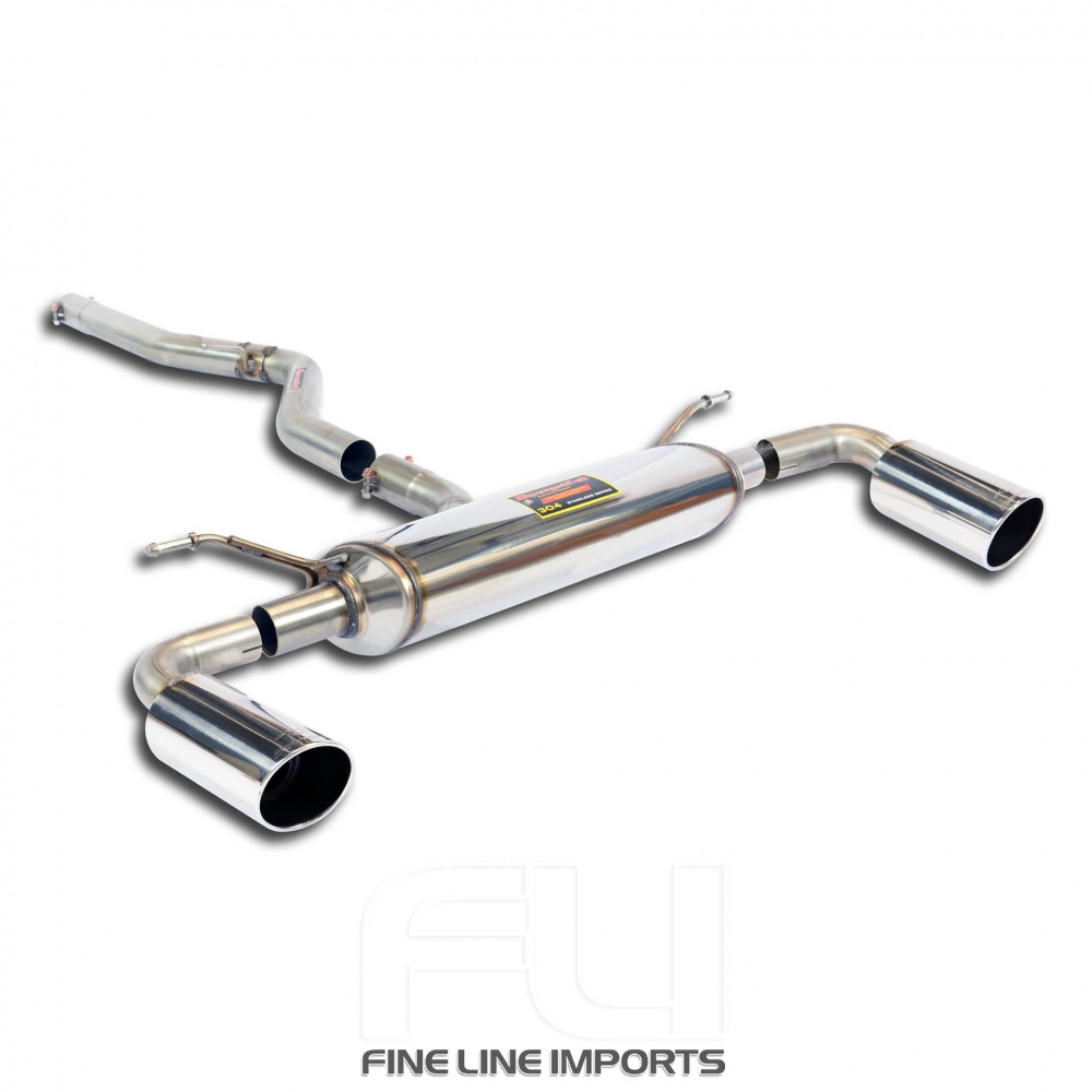 SS521924 - Supersprint Connecting pipe + rear exhaust Right O100 - Left O100