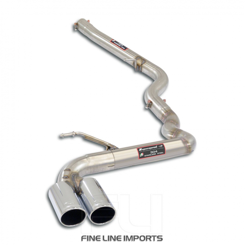 SS522016 - Supersprint Connecting pipe + rear pipe OO80(Muffler delete)