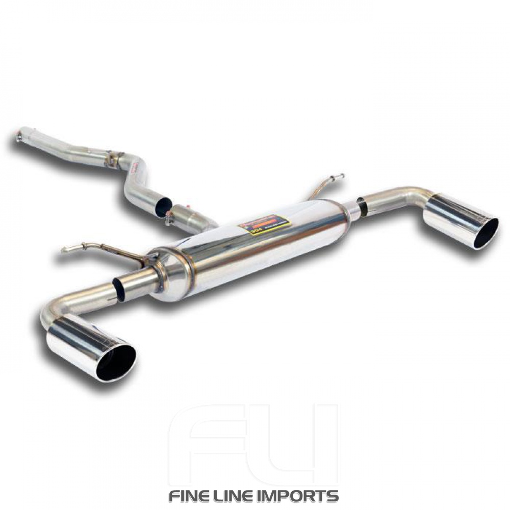 SS522104 - Supersprint Connecting pipe + rear exhaust Right O90 - Left O90