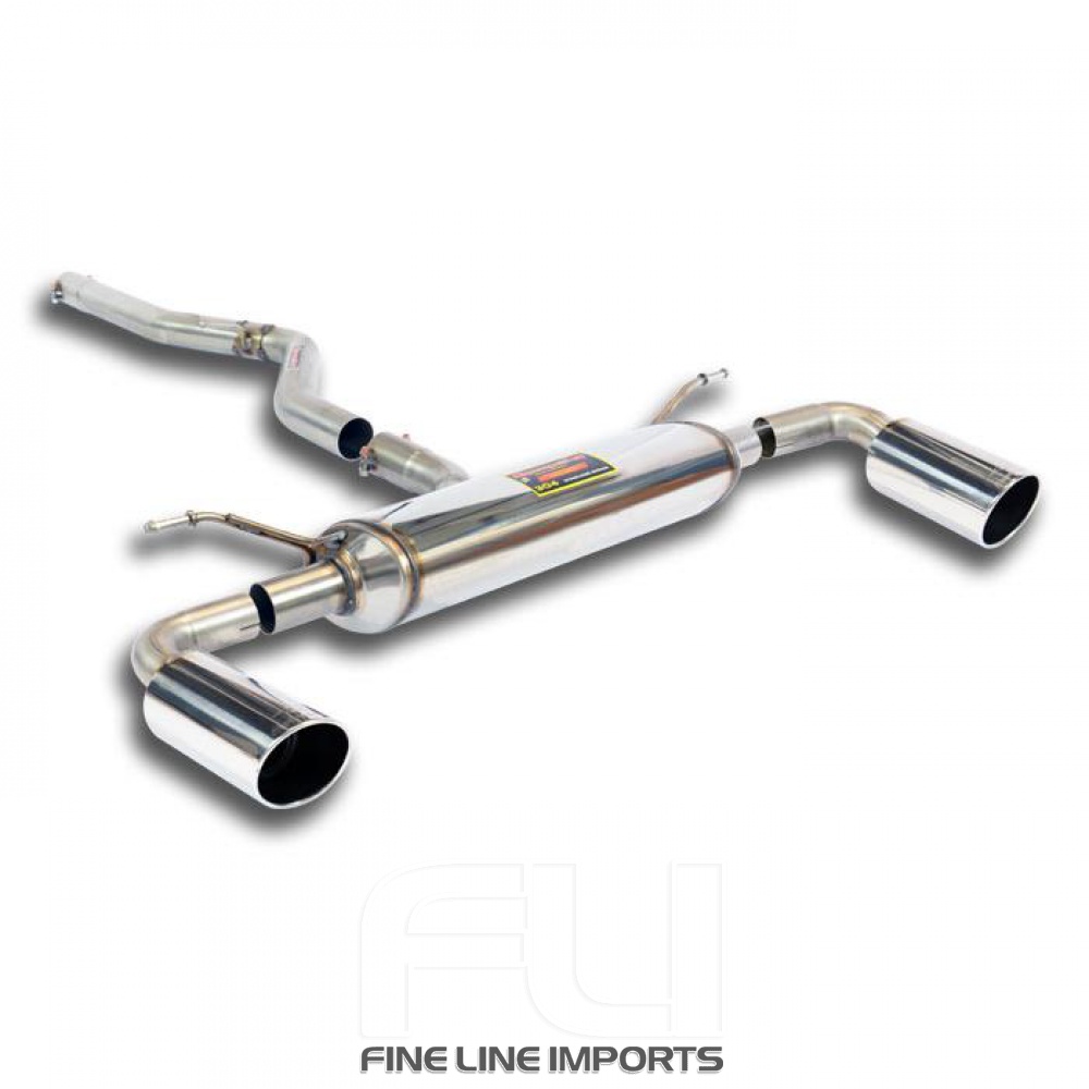 SS522124 - Supersprint Connecting pipe + rear exhaust Right O100 - Left O100
