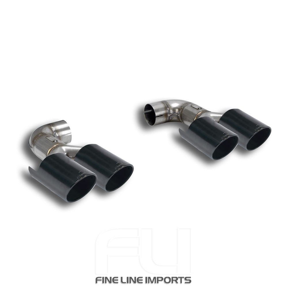 SS522236 - Supersprint Endpipes kit OO90 Right- OO90 Left Gun Metal Grey
