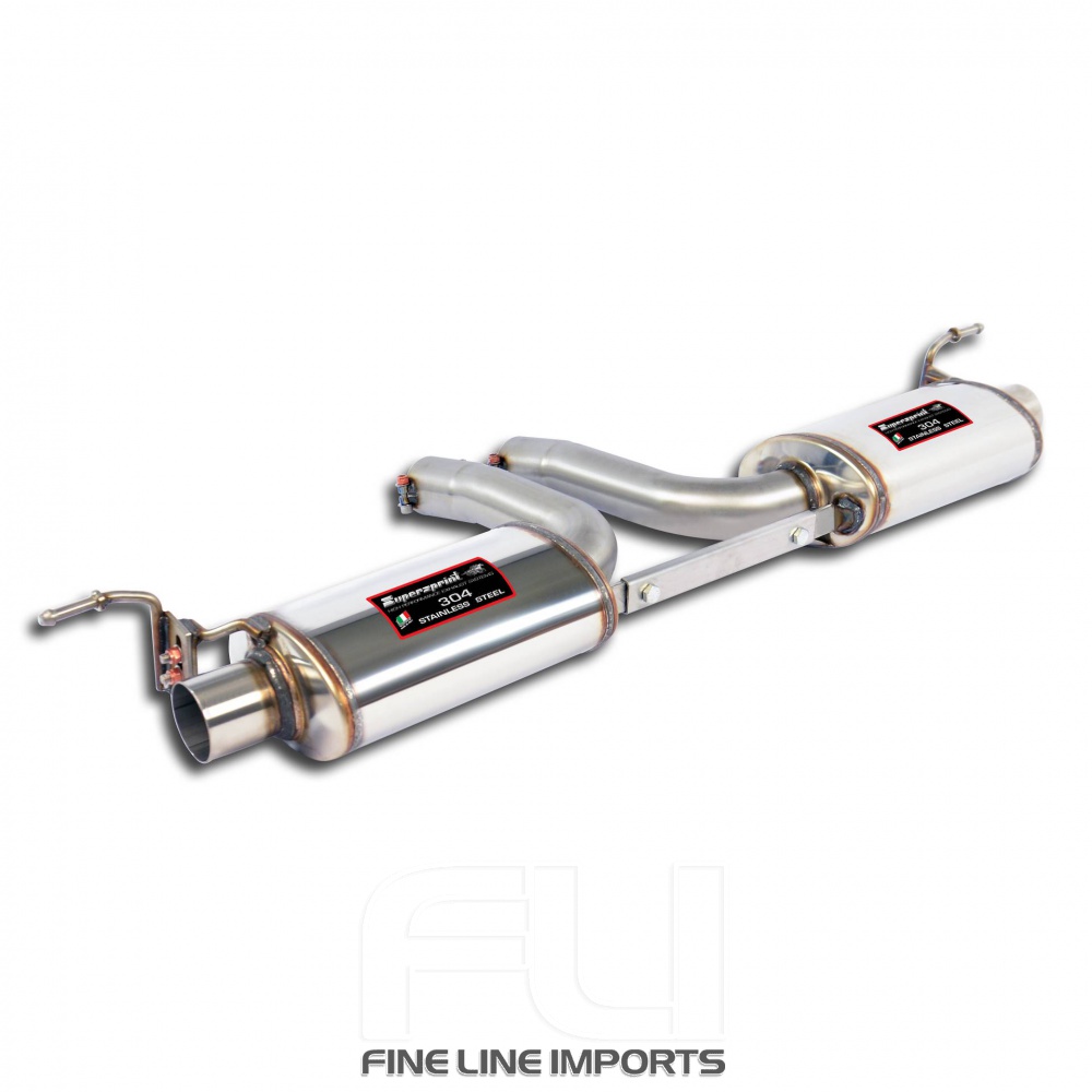 SS522254 - Supersprint Rear exhaust Racing - Twin Canister Right - Left