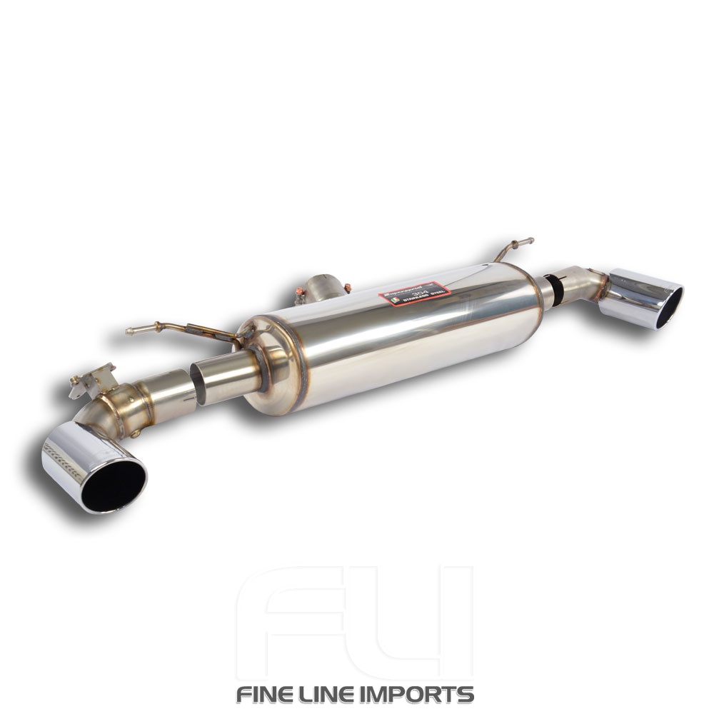SS522424 - Supersprint Rear exhaust Right O100 - Left O100 with valve