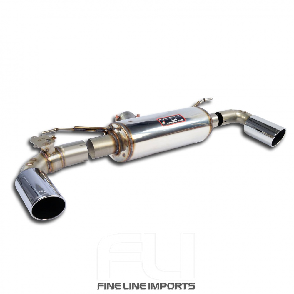 SS522524 - Supersprint Rear exhaust Right O100 - Left O100 with valve