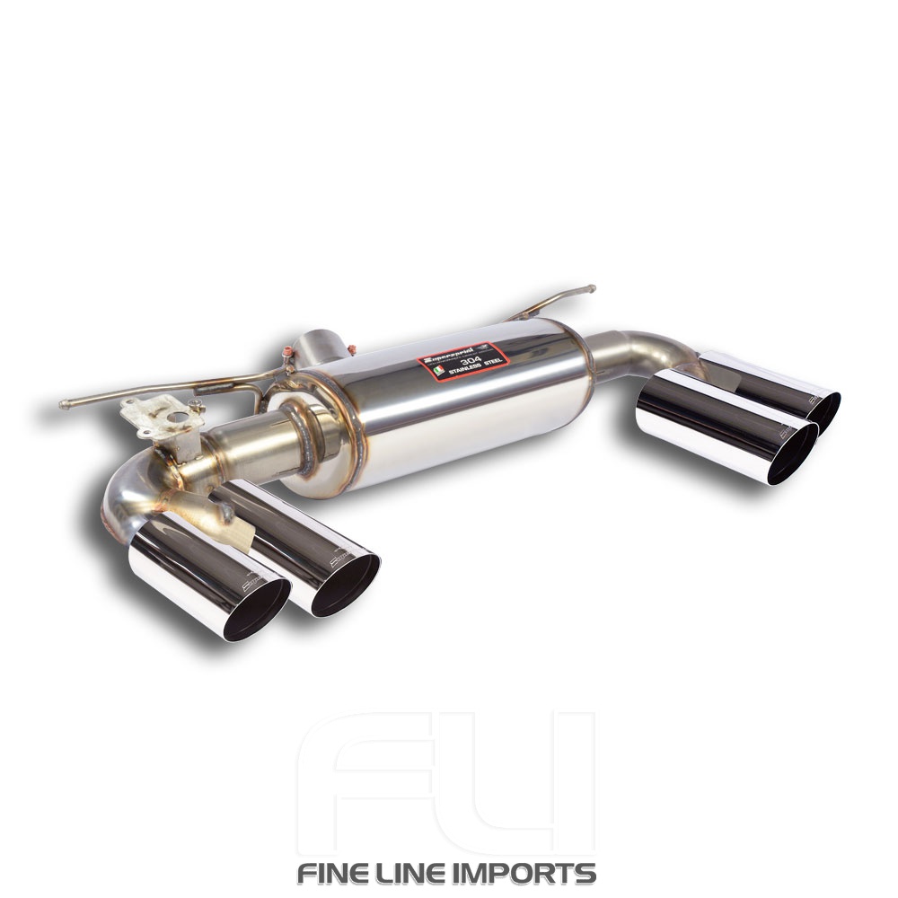 SS523636 - Supersprint Rear exhaust OO80 Right + OO80 Left with valve Race Tips