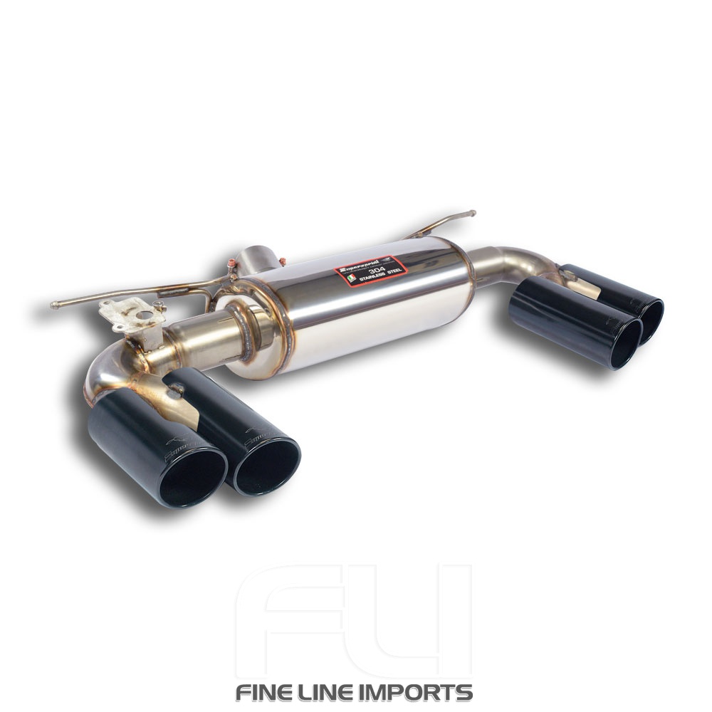 SS523646 - Supersprint Rear exhaust OO80 Right + OO80 Left with valve Gun Metal Grey
