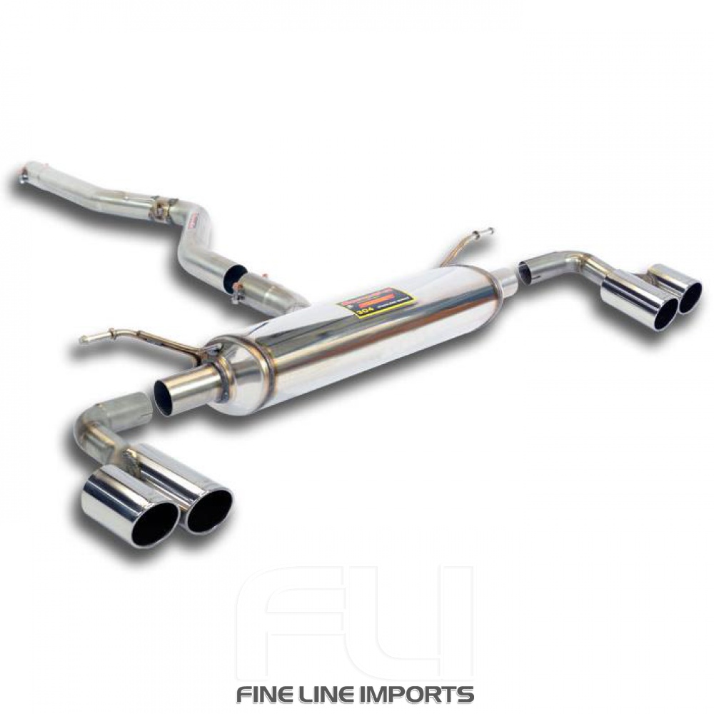 SS524006 - Supersprint Connecting pipe + rear exhaust Right OO80 - Left OO80