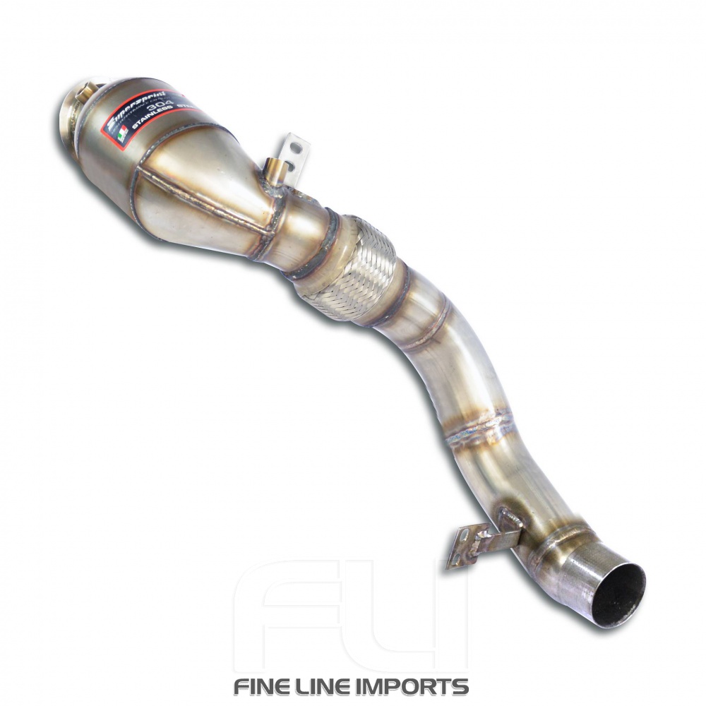 SS525421 - Supersprint Turbo downpipe kit +  Metallic catalytic converter Right 100CPSIAccepts the stock Cat.-Back system
