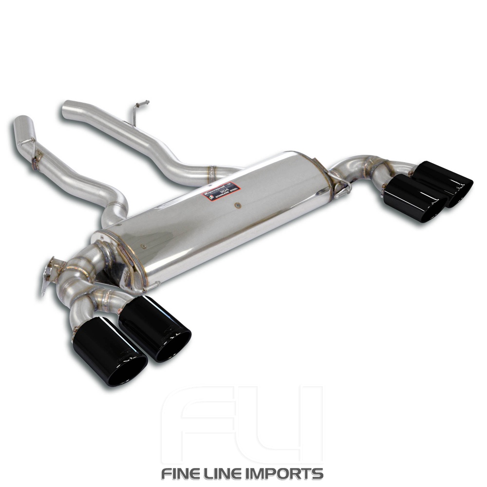 SS525546 - Supersprint Rear exhaust Gun Metal Grey Right OO100 - Left OO100 with valve