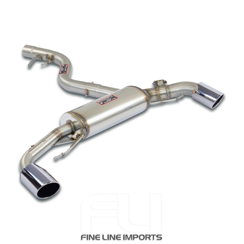 SS525624 - Supersprint Rear exhaust Right O100 - Left O100 with valve