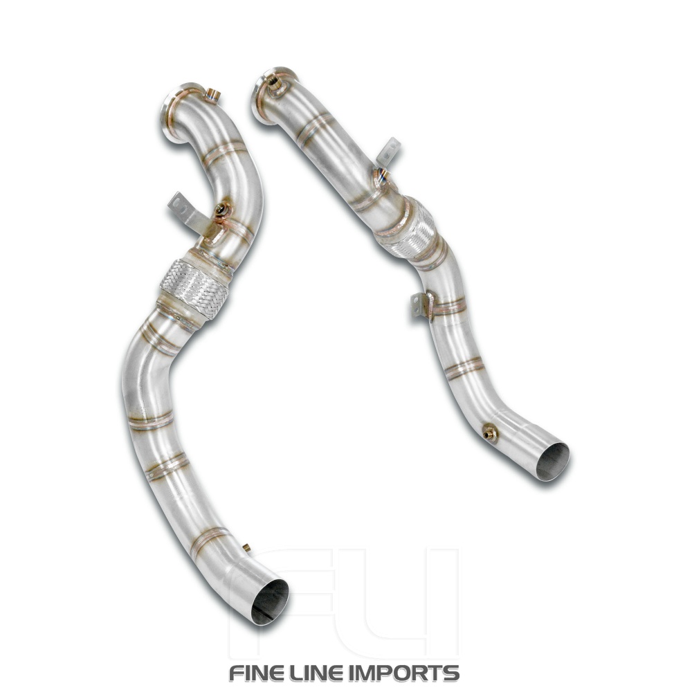 SS526911 - Supersprint Turbo downpipe kit Right - Left (Replaces catalytic converter)Accepts the stock Cat.-Back system