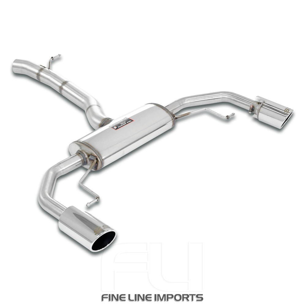 SS527204 - Supersprint Connecting pipe + rear exhaust Right O100 - Left O100