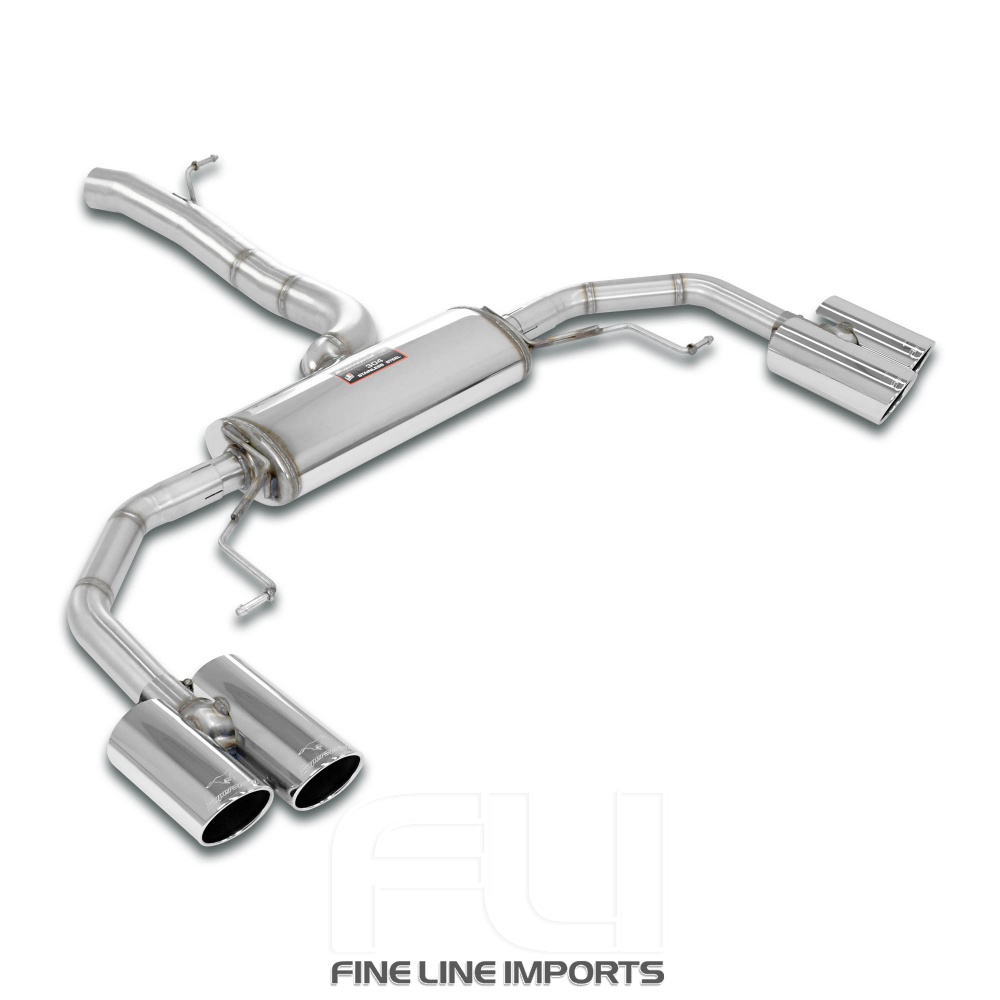 SS528026 - Supersprint Connecting pipe + rear exhaust Right OO90 - Left OO90