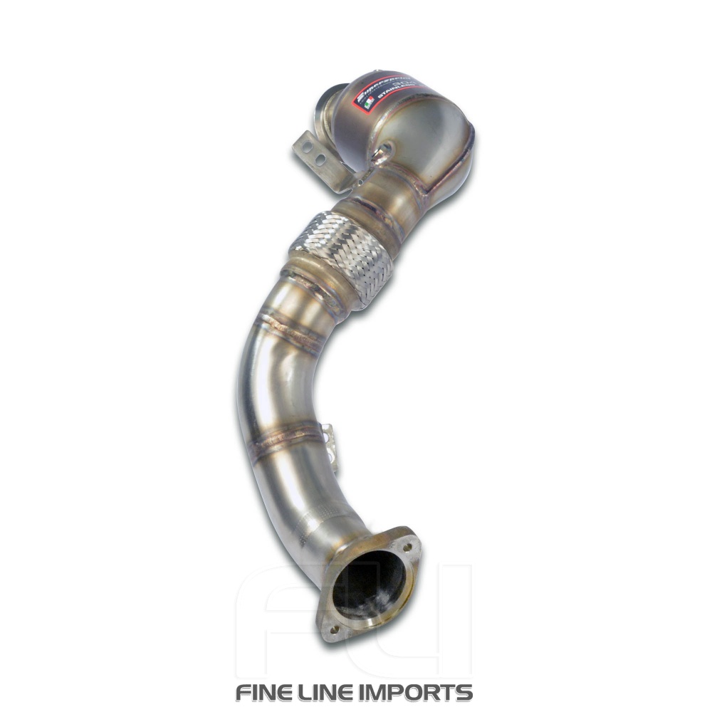 SS528141 - Supersprint Turbo downpipe kit + Metallic catalytic Left(Replaces primary and secondary catalytics)Accepts the stock tertiary catalytics