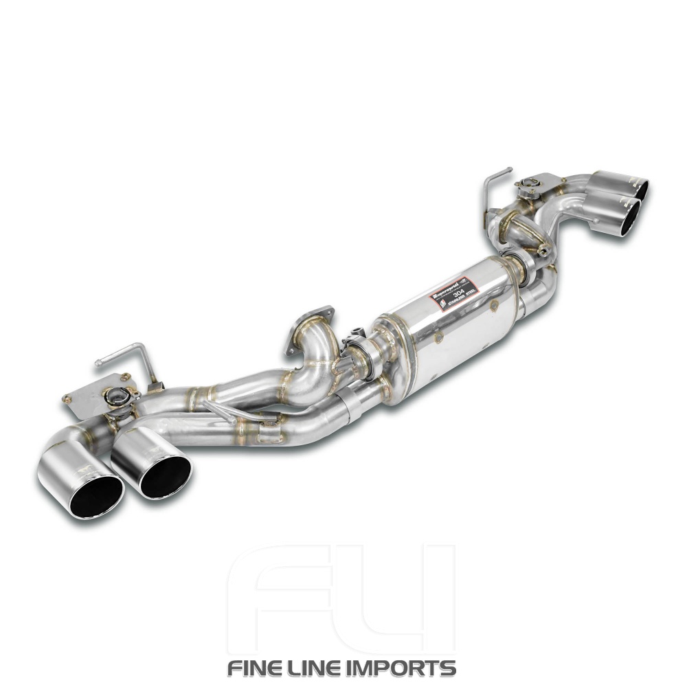 SS532326 - Supersprint Rear exhaust right - left with valves, 4 endpipes OO 100