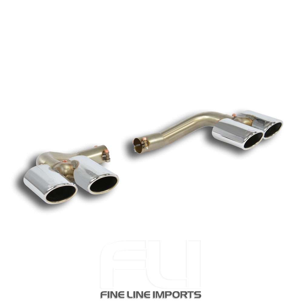 SS722027 - Supersprint Endpipe kit 4 exit ov. 90x70 Right + ov. 90x70 Left (for stock diffuser)