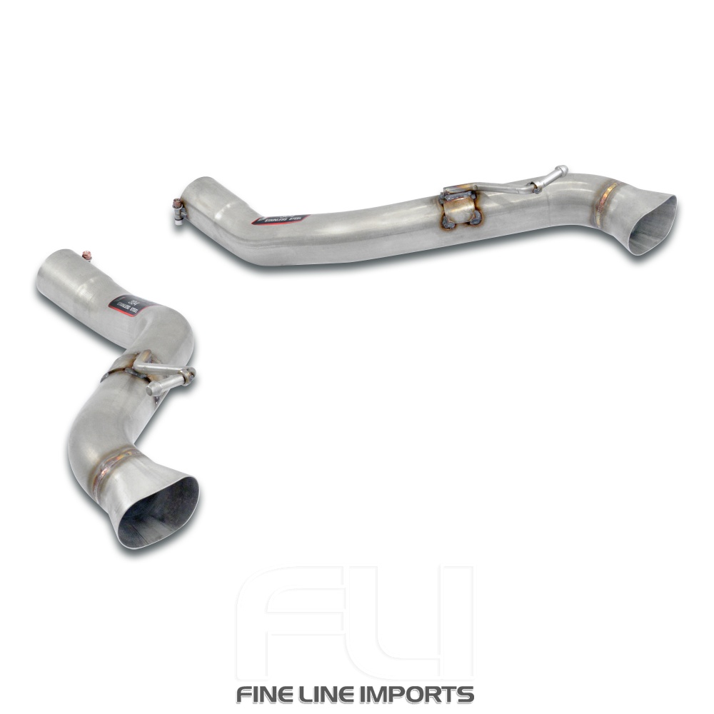 SS722314 - Supersprint Rear pipe Right - Left(Muffler delete)For OEM diffusor