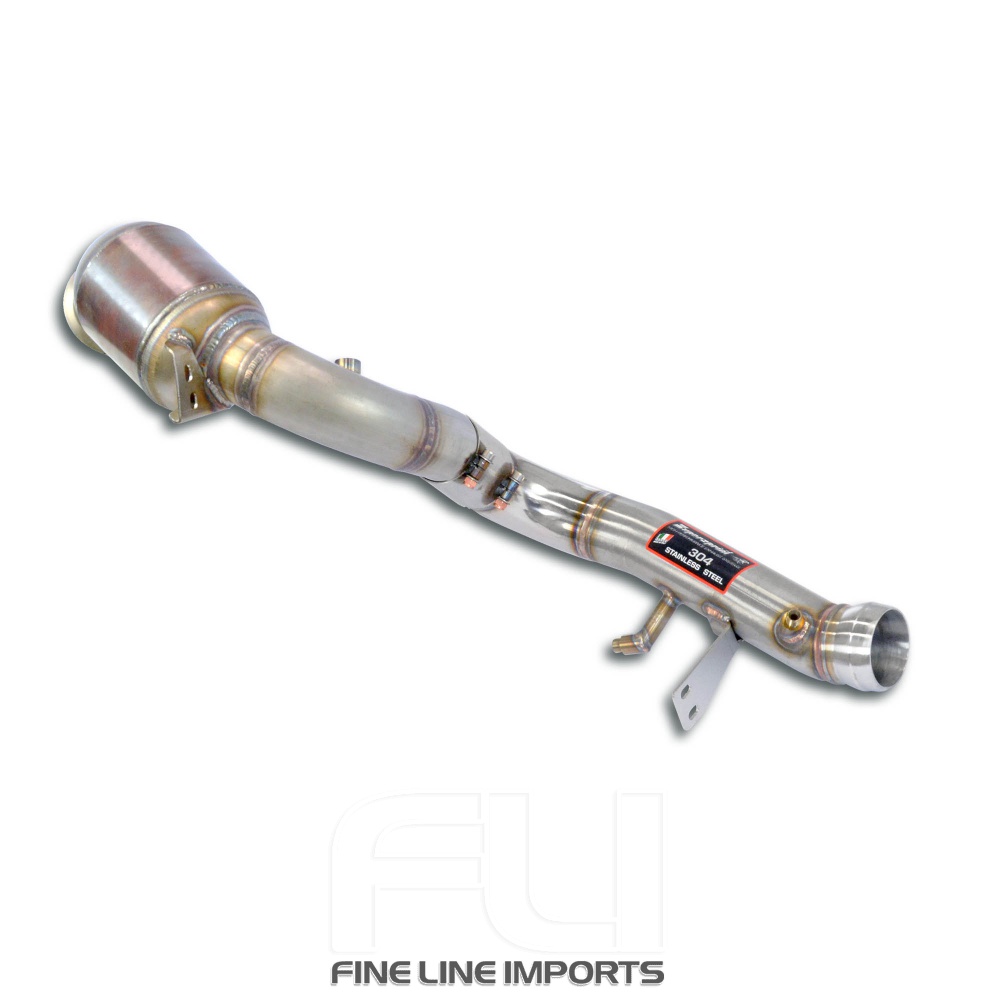 SS724621 - Supersprint Downpipe Right + Metallic pre-catalytic converterDeletes the secondary catalytic