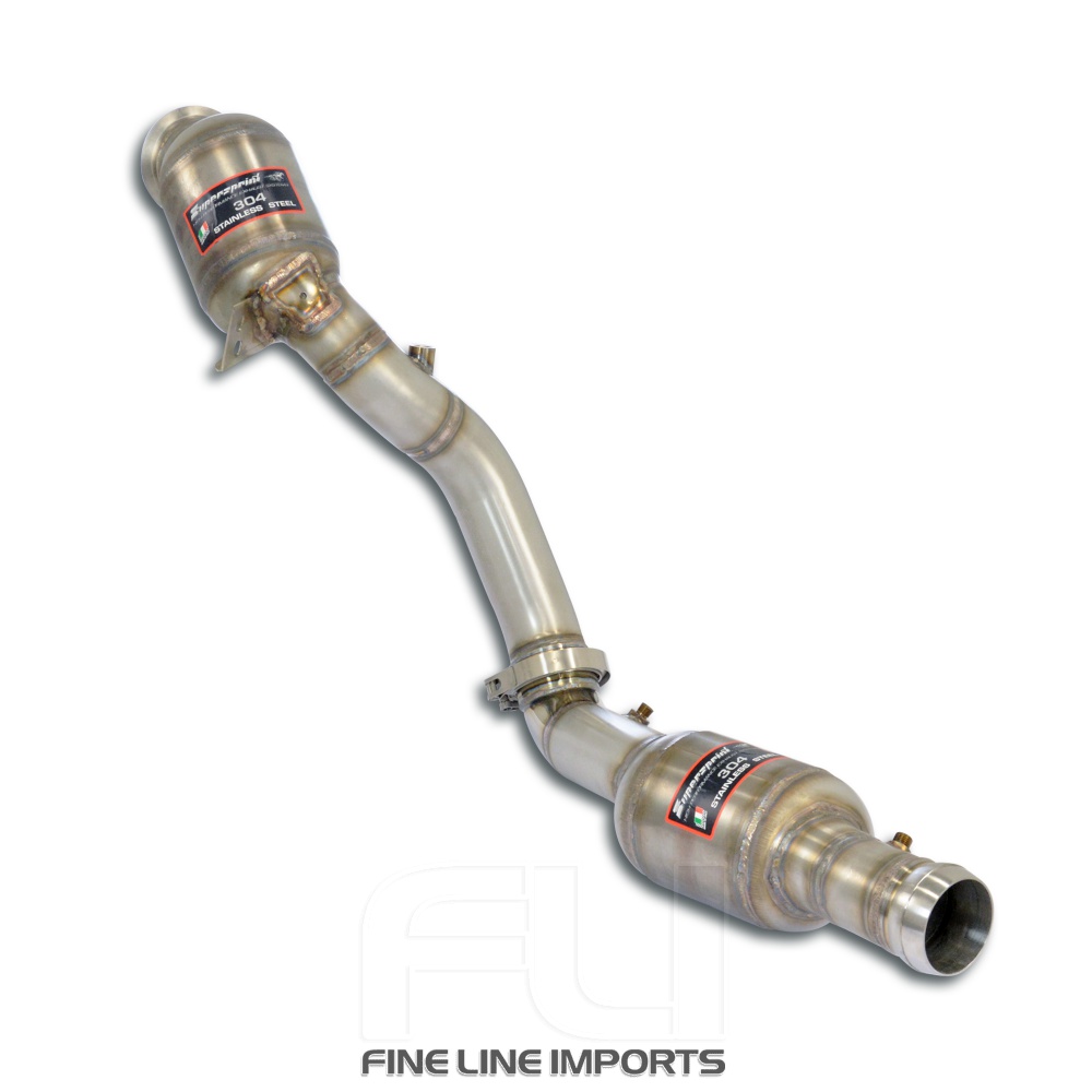 SS724871 - Supersprint Downpipe Right + double metallic catalytic converterWith bungs for the pressure sensor