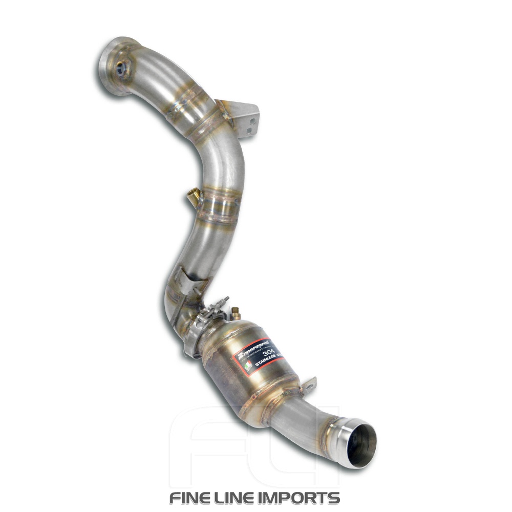 SS725081 - Supersprint Downpipe Left + Metallic catalytic converterDeletes the primary catalytic + GPF