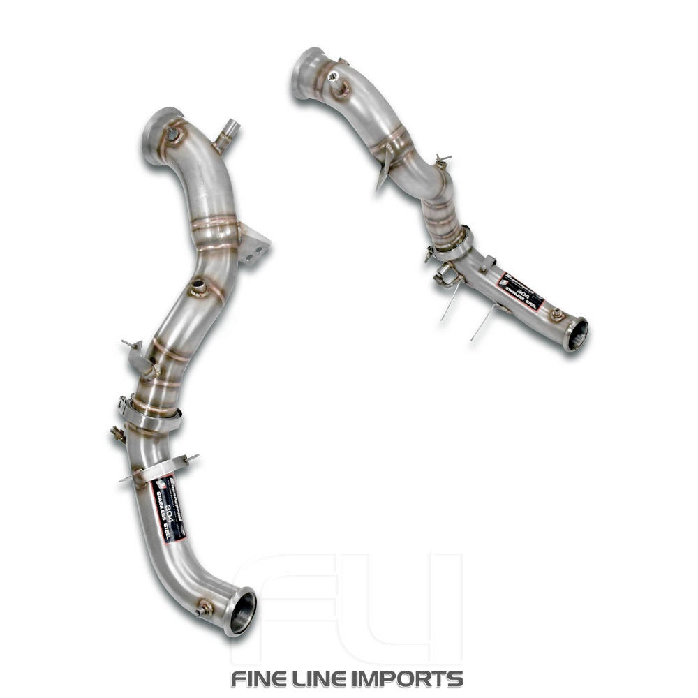 SS725311 - Supersprint Downpipe kit Right + Left(Replaces catalytic converter + GPF)With bungs for the pressure sensor / EGT