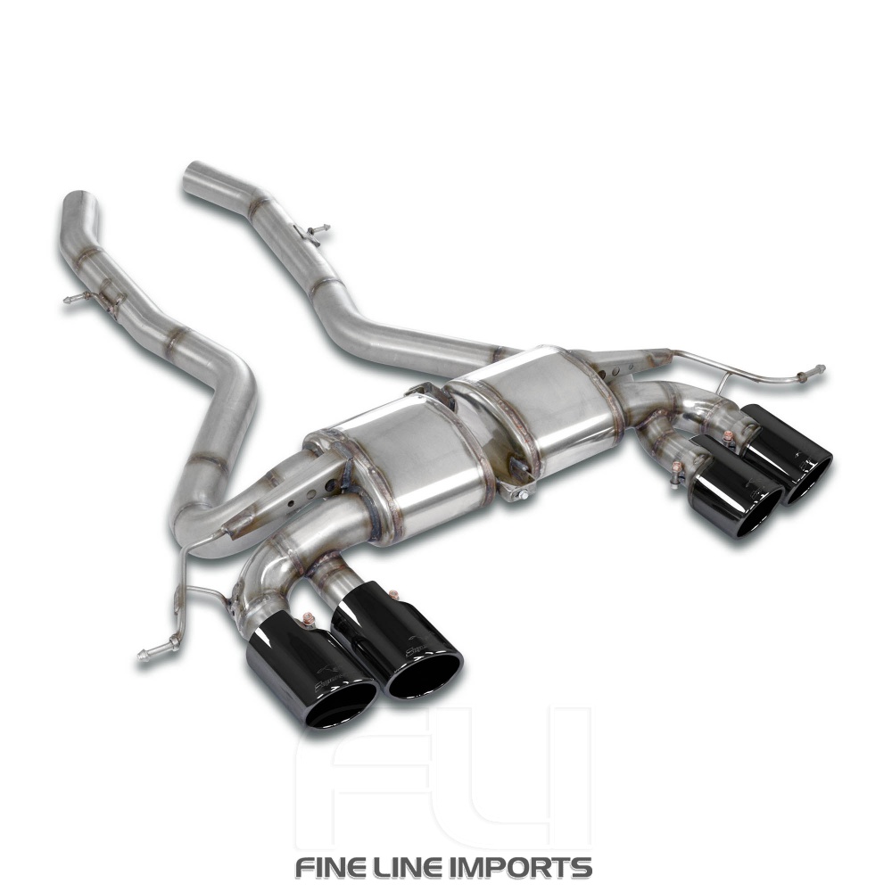 SS745846 - Supersprint Rear exhaust Race Right OO100 + Left OO100 Gun Metal Grey