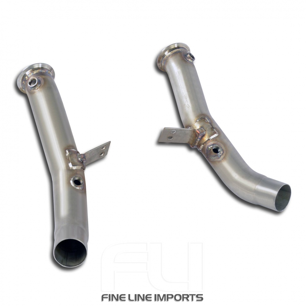 SS756511 - Supersprint Downpipe right - left(Replaces catalytic converter)