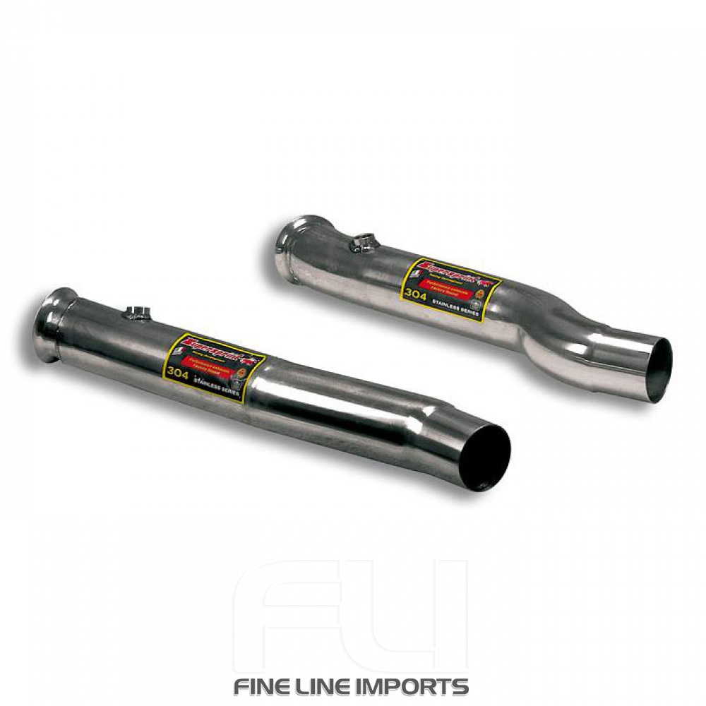 SS764312 - Supersprint Right  and  Left front pipe kit(eliminates the secondary catalytics, weld on connection)