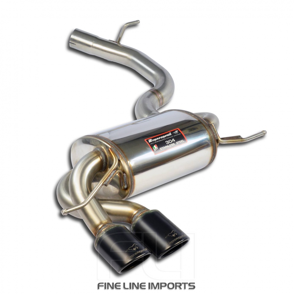 SS766307 - Supersprint Rear exhaust 90x70 Gun Metal Grey