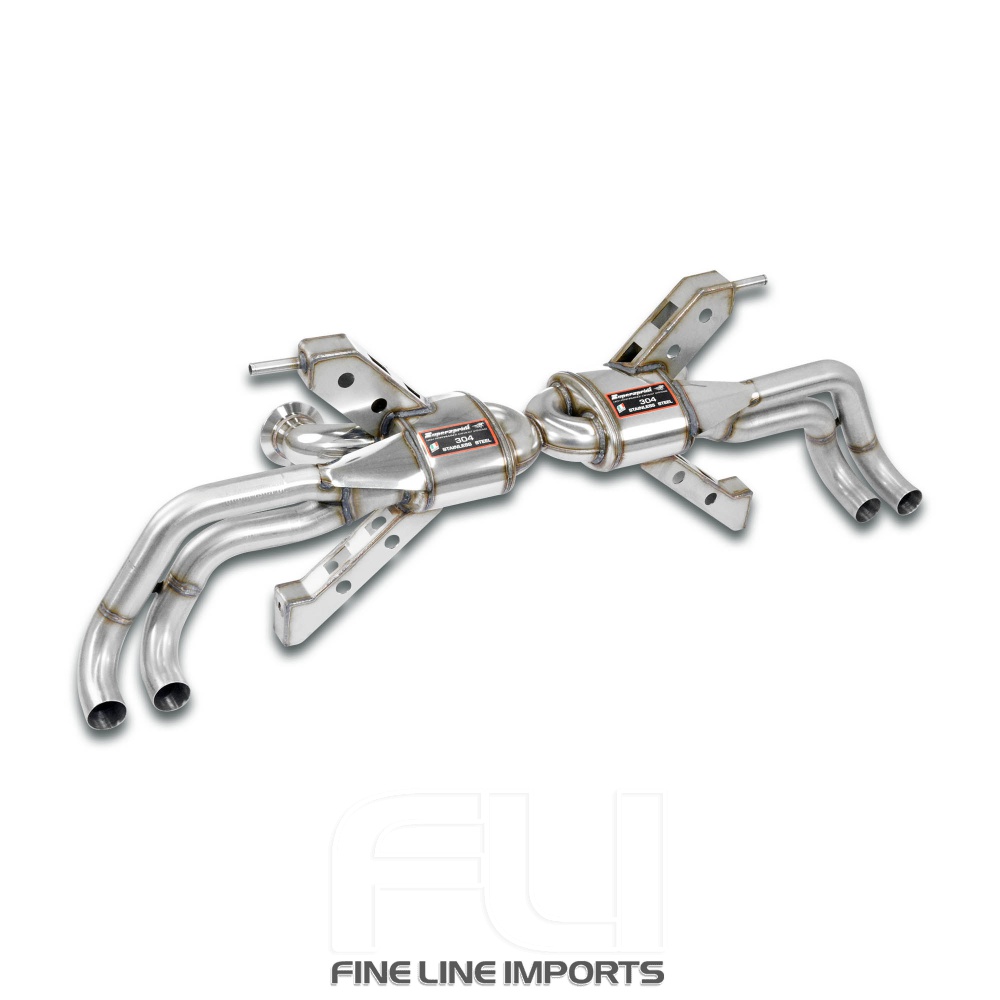 SS767034 - Supersprint Rear exhaust Racing Right - Left 4 exits(Deletes the stock, main catalytics - fits to the stock endpipes)-13,5 Kg