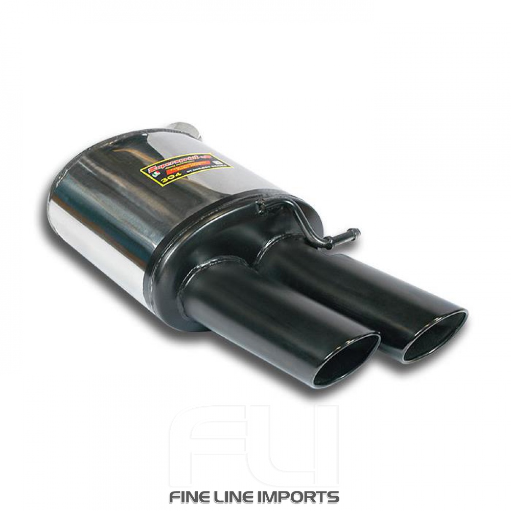 SS771557 - Supersprint Rear exhaust Left 100x75 Gun Metal Grey