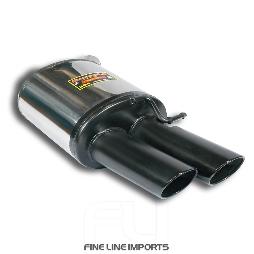 SS775957 - Supersprint Rear exhaust Left 100x75 Gun Metal Grey