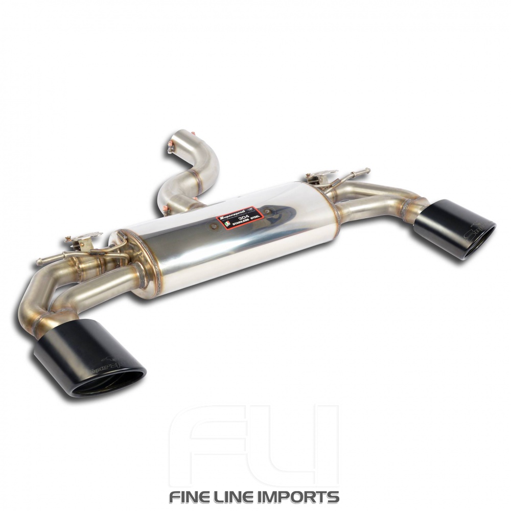 SS776125 - Supersprint Rear exhaust with valves right - left 145x95 Gun Metal Grey