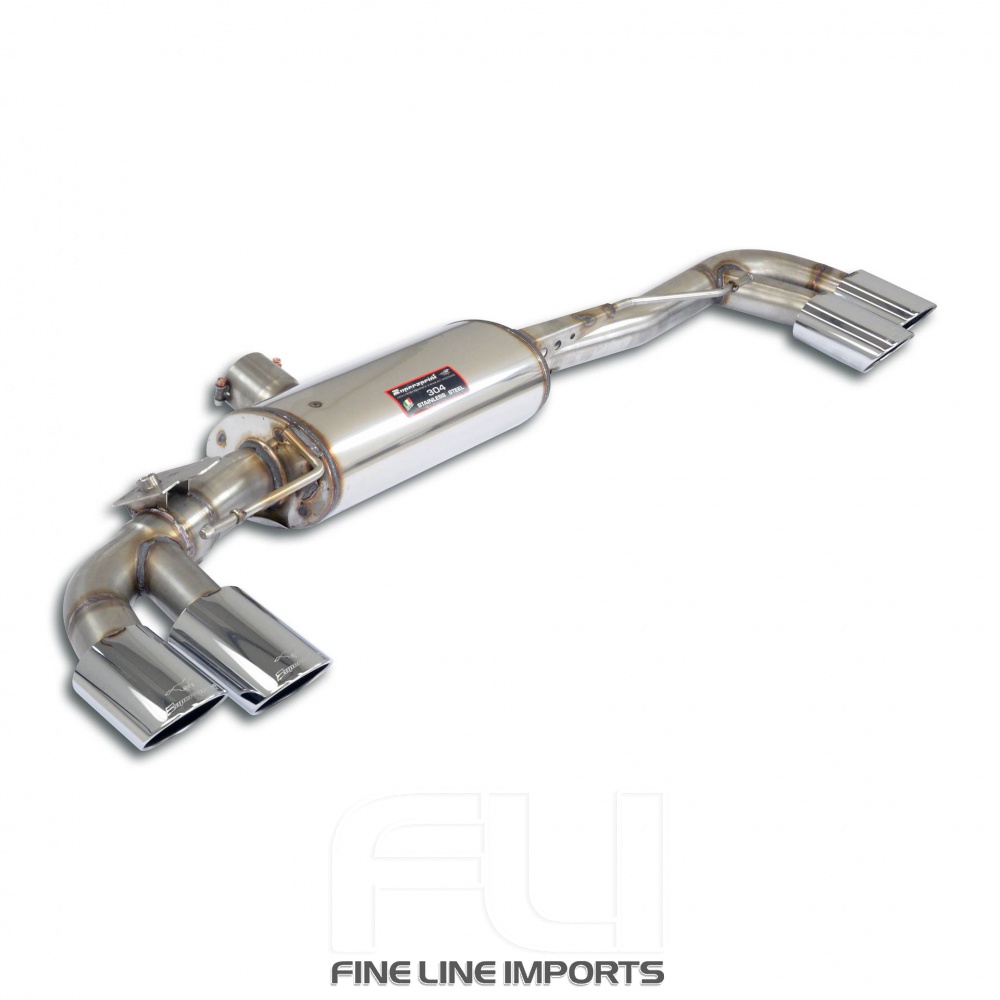 SS777827 - Supersprint Rear exhaust 2 exit Right 100x75 - 2 exit Left 100x75, with valve
