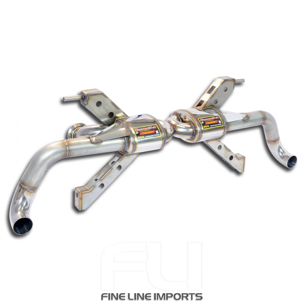 SS779234 - Supersprint Rear exhaust Racing Right - Left Competizione(Deletes GPF - fits to the stock endpipes)