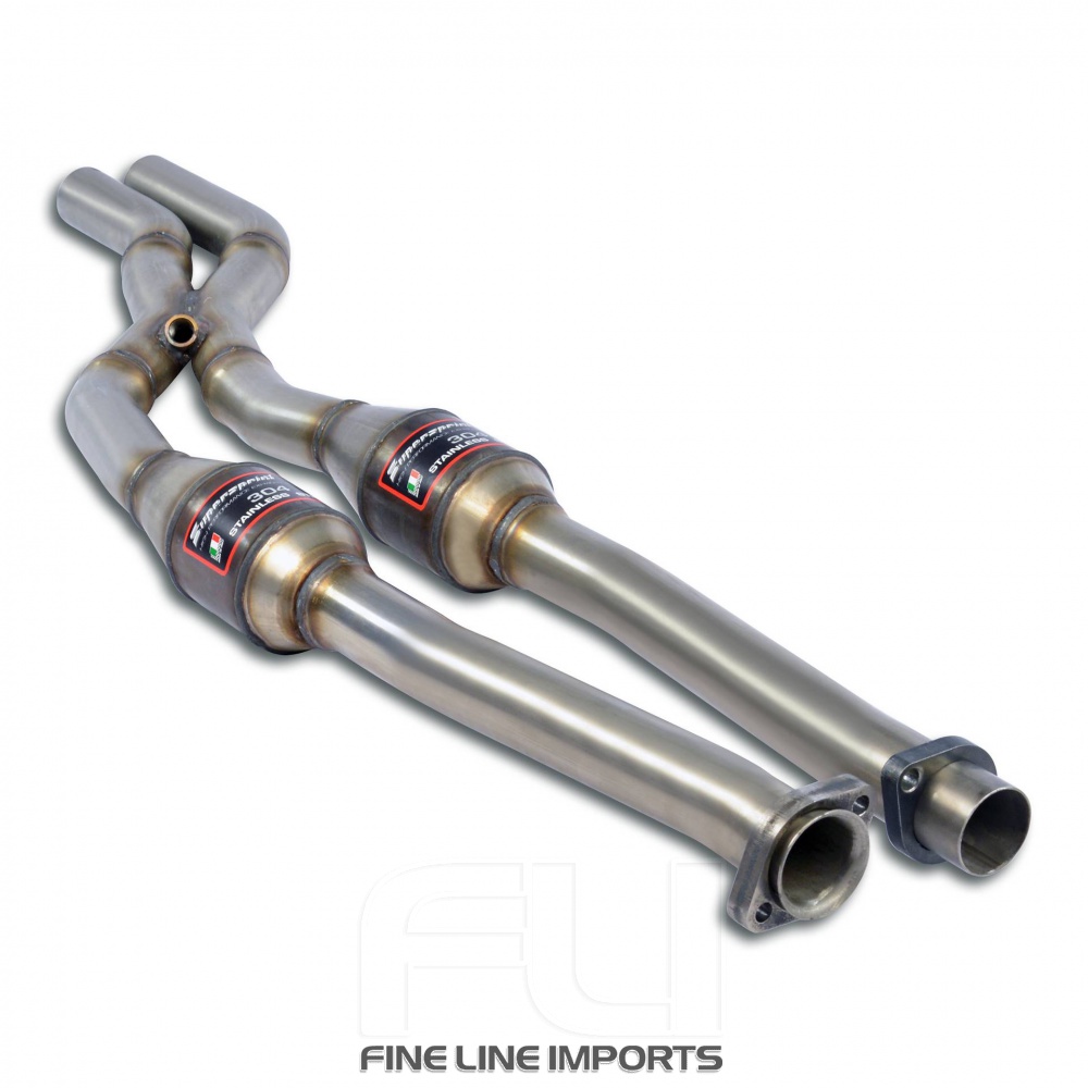 SS781632 - Supersprint Front Metallic catalytic converter right - left + X-Pipe