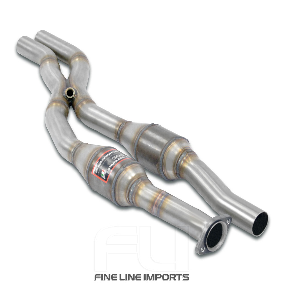 SS782832 - Supersprint Front Metallic catalytic converter right - left + X-Pipe